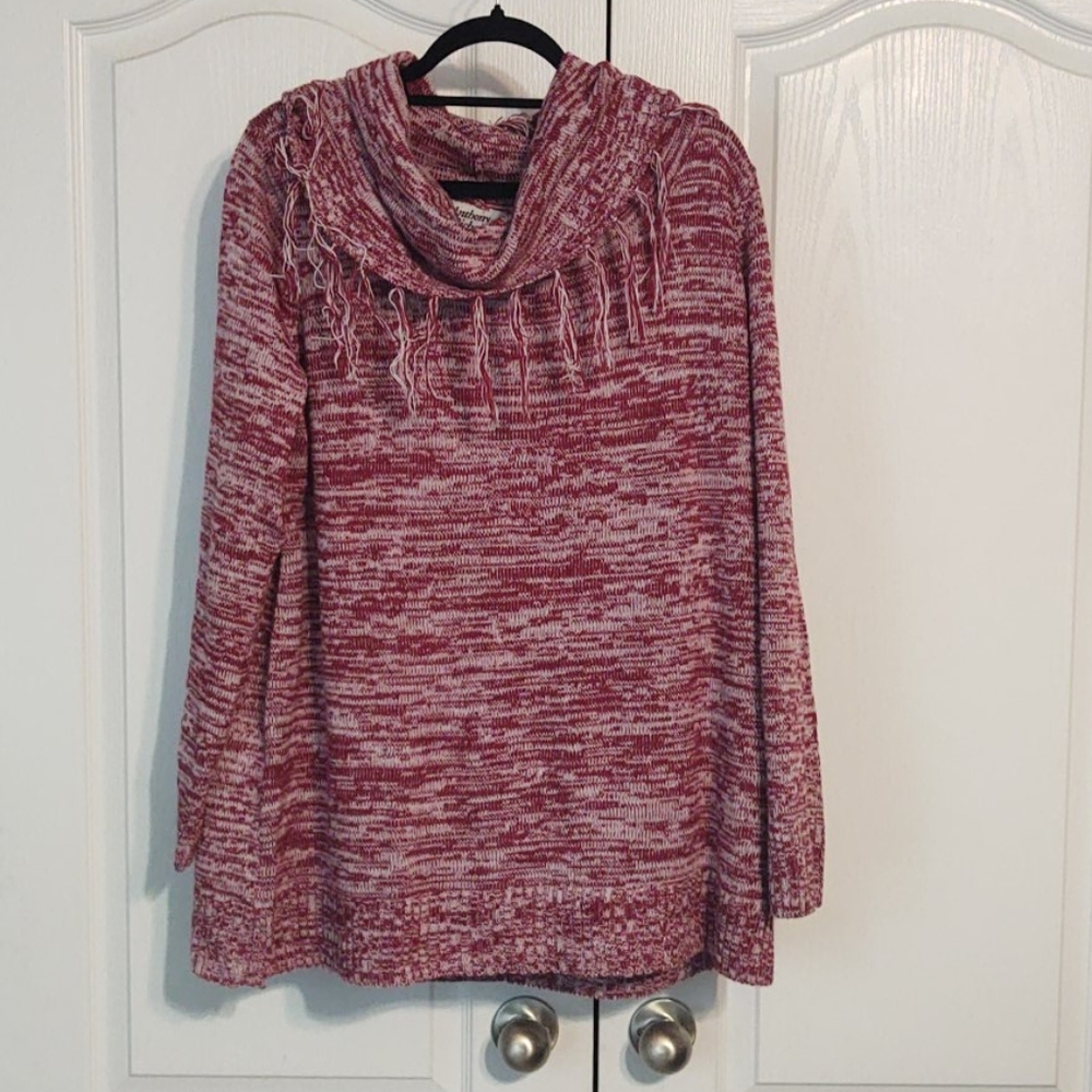 Cranberry cowl neck sweater never worn
